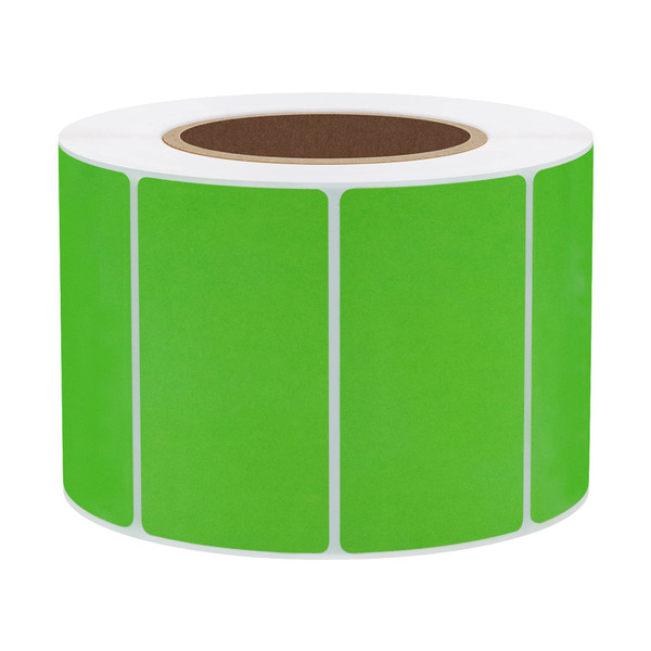 Hybsk 2.25x1.25 inch Color Direct Thermal Labels for Shipping, Barcodes, Address, Compatible with Rollo Label Printer & Zebra Desktop Printers(2.25"x1.25",Green)
