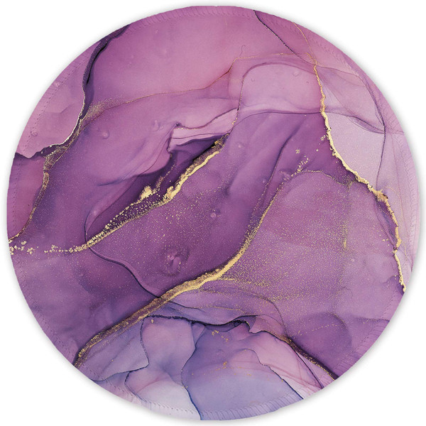 ITNRSIIET Round Mouse Pad with Stitched Edge Premium-Textured Waterproof Non-Slip Rubber Base Desktop Protection Mat Diameter 8.7 inches, Light Purple Marbling ITNRSIIET Round Mouse Pad with Stitched Edge Premium-Textured Waterproof Non-Slip Rubber Base Desktop Protection Mat Diameter 8.7 inches, Light Purple Marbling