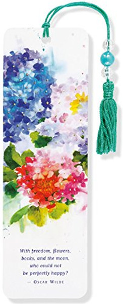 Hydrangeas Beaded Bookmark