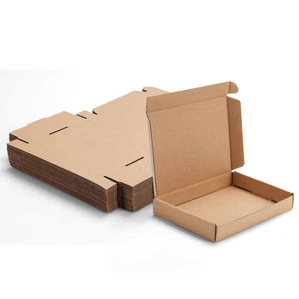 MEBRUDY 7x5x1 Inches Shipping Boxes Pack of 25, Small Corrugated Cardboard Box for Mailing Mailer Packing, Brown
