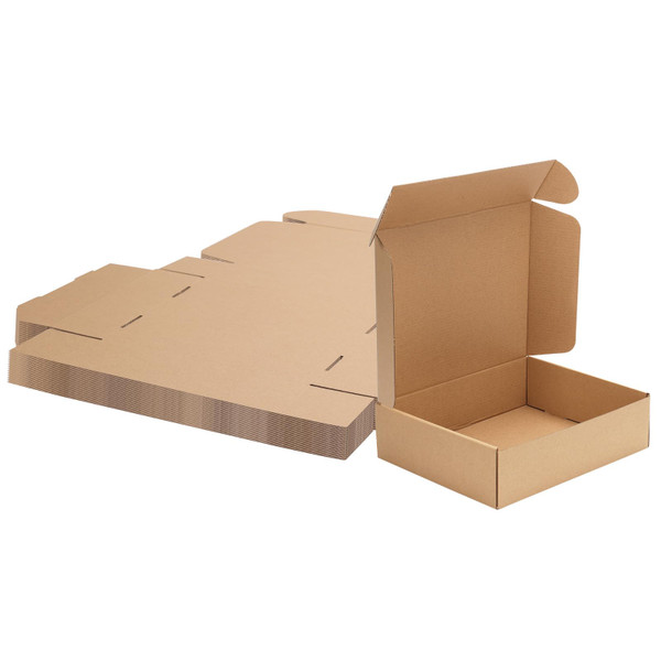MEBRUDY 11x9x3 Inches Shipping Boxes Pack of 25, Small Corrugated Cardboard Box for Mailing Mailer Packing, Brown