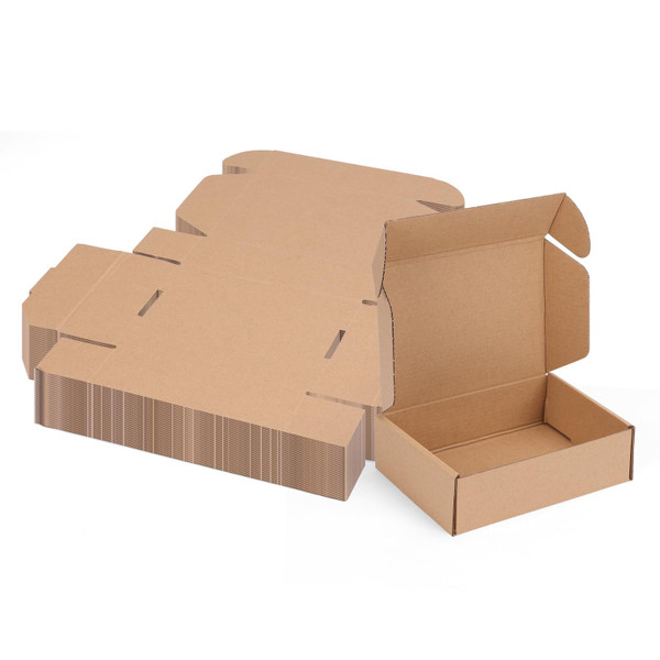 MEBRUDY 7x5x2 Inches Shipping Boxes Pack of 40, Small Corrugated Cardboard Box for Mailing Mailer Packing, Brown