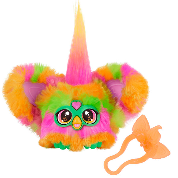 Furby Furblets Par-Tay Mini Friend, 45+ Sounds, Disco Music, Speaks Only Furbish, Electronic Plush Toys for Girls & Boys, Interactive Pets, Multicolor, 6+