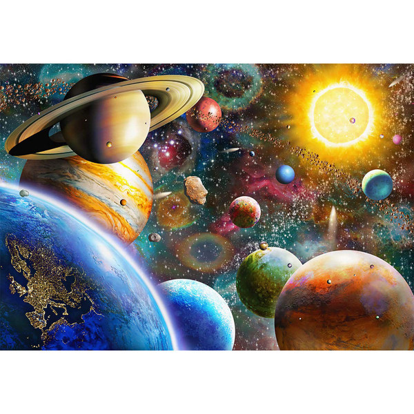 Nattork Jigsaw Puzzles 100 Pieces for Kids Youth Families (Space Traveler, Solar System) Pieces Fit Together Perfectly Nattork Jigsaw Puzzles 100 Pieces for Kids Youth Families (Space Traveler, Solar System) Pieces Fit Together Perfectly