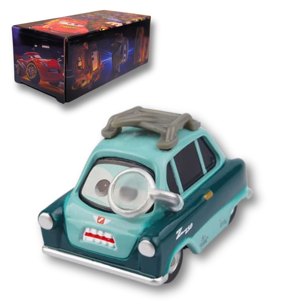 HOMETEAM SP Die-Casting Racers Toy Cars, Safety Alloy Material for Childs, Beauty Color Box Packaging for Your Son Birthday, Inspired by Favorite Characters, Gift for 3+ Years Old (Professor Z)