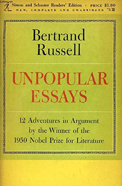 Unpopular Essays