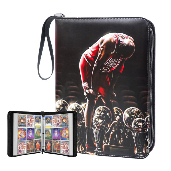 Basketball Card Binder 900 Pockets,Basketball Trading Cards 2024-2025 Holder Card Collectors Album,Portable Waterproof Card Storage Book with Removable Sleeves,Compatible with Basketball Sports Cards
