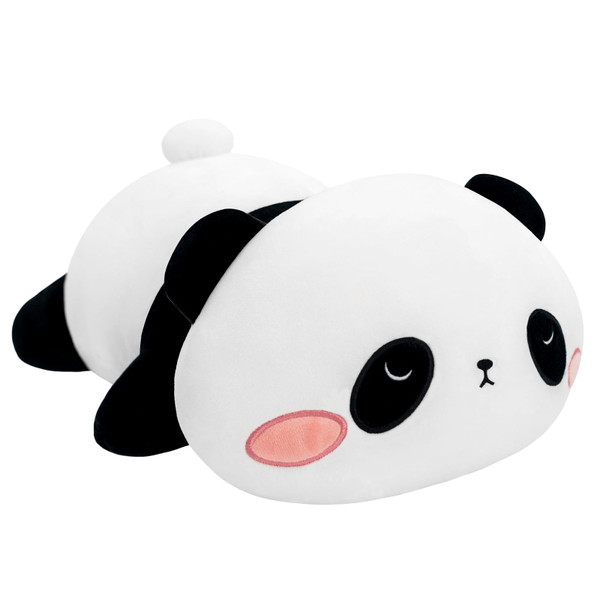 SQEQE Weighted Panda Plush, Weighted Panda Stuffed Animal for Anxiety, Cute Plushies Soft Bear Pillow Toy Gift for Kids Adults 13.8 Inch, 1.6 Lbs