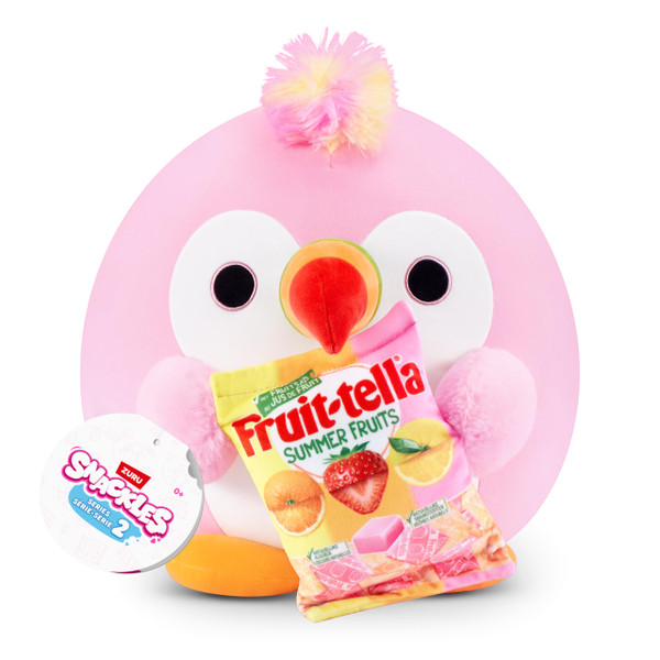 Snackles Series 2 16-inch Snackle by ZURU Cuddly Squishy Comfort 16-inch Plush with Licensed Snack Brand Accessory (Tucan&Fruit-tella)