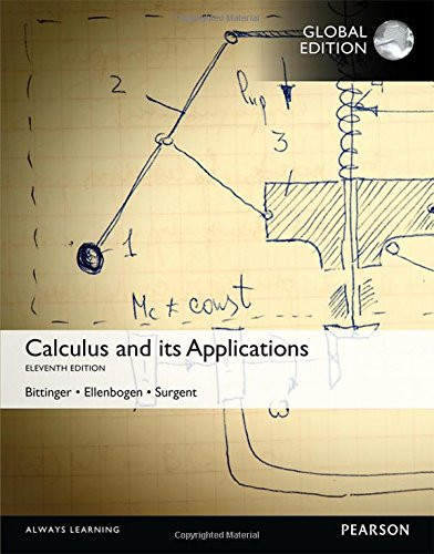 Calculus And Its Applications, Global Edition