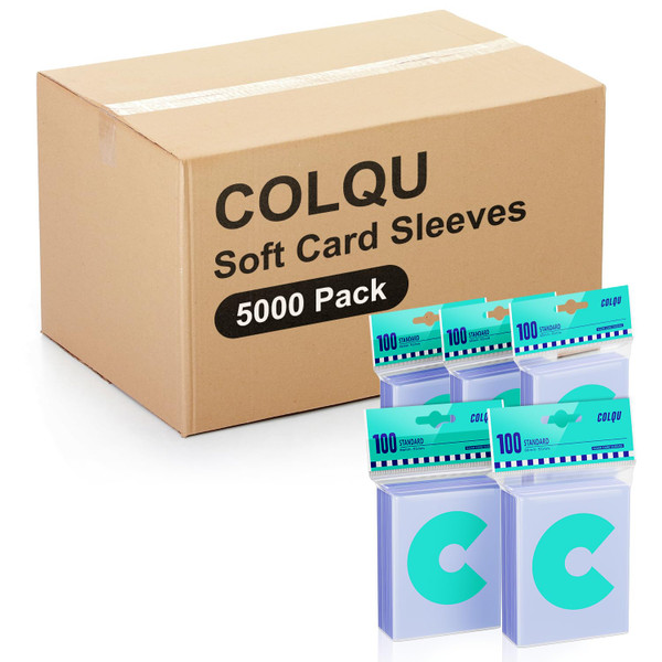 5000ct Card Sleeves, Baseball Card Sleeves, Penny Clear Card Sleeve for Trading Cards, Soft Sports Card Sleeve, Card Protector Sleeve, Protective Plastic Sleeves