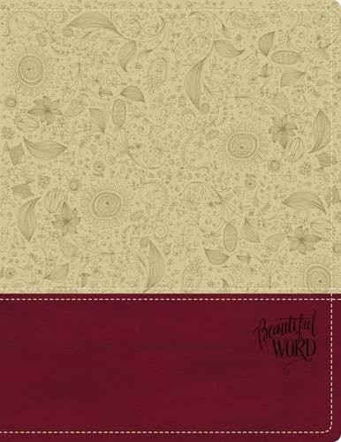KJV, Beautiful Word Bible, Imitation Leather, Tan/Pink, Red Letter Edition: 500 Full-Color Illustrated Verses