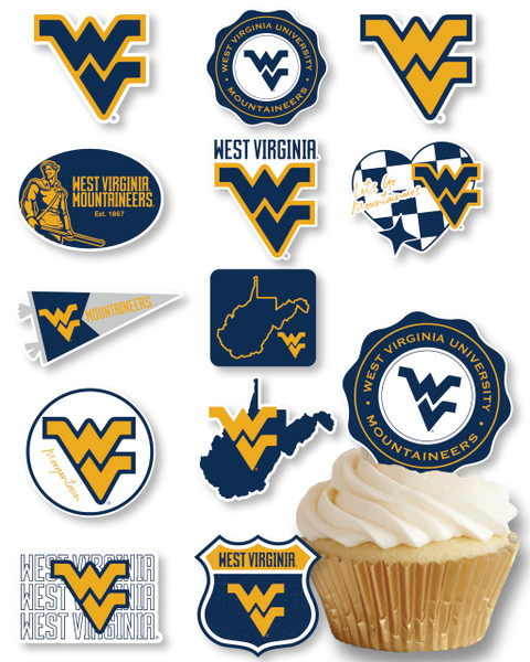 West Virginia Cupcake Toppers (24 Pieces) West Virginia University Party Supplies for WVU Football Tailgating, Birthday Gift, Graduation Party Decorations (West Virginia Mountaineers) West Virginia Cupcake Toppers (24 Pieces) West Virginia University Party Supplies for WVU Football Tailgating, Birthday Gift, Graduation Party Decorations (West Virginia Mountaineers)