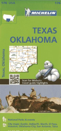 Michelin USA Texas, Oklahoma Map 176 (Michelin Zoom USA Maps)