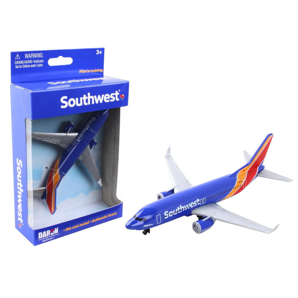 Daron Toy Airplane  Southwest Airlines  Die-Cast Metal Model Airplane Toy with Plastic Parts for Kids Ages 3+