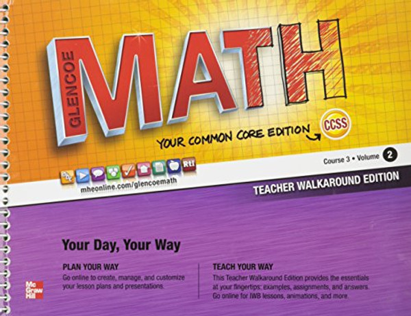 Glencoe Math Course 3 Teacher Edition Vol. 2 Glencoe Math Course 3 Teacher Edition Vol. 2