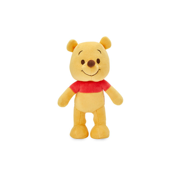Disney Store Official Pooh nuiMOs Plushie - Soft Plush with Embroidered Features, Poseable Hands & Turning Head, Magnetic Hands for Holding, 6 Inches, Dress Up with nuiMOs Outfits