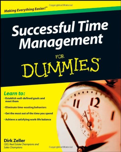 Successful Time Management For Dummies Successful Time Management For Dummies