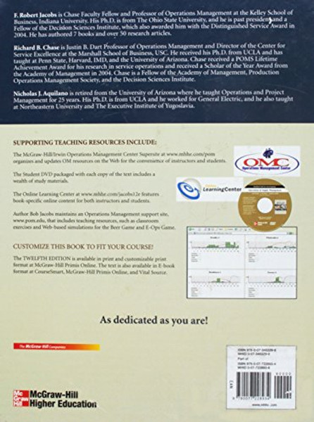 Operations & Supply Management, 12th Edition