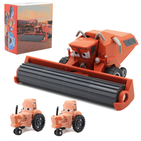 IYZEVK Car 3 Toys, Car Movie, Jackson, The King, Die-cast Toy Car, for a Boy's Birthday (Frank with Tractor)