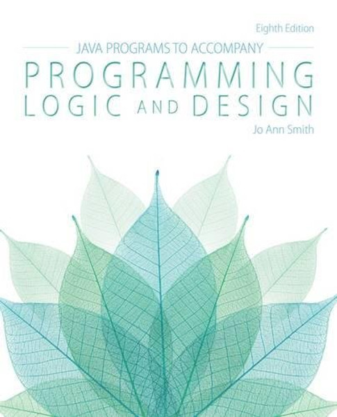 Java Programs for Programming Logic and Design