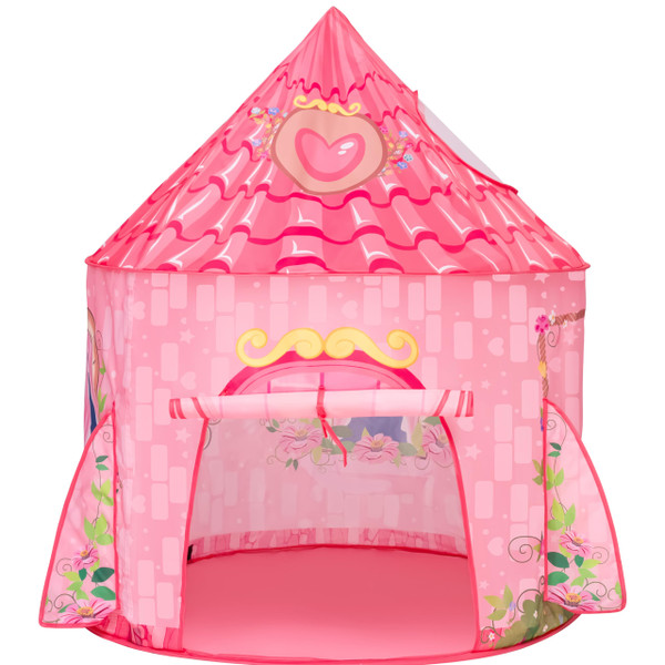 JOYIN Princess Tent Girls Large Playhouse Kids Castle Play Tent for Children, Pop Up Princess Play Tent for Toddlers Indoor and Outdoor Games