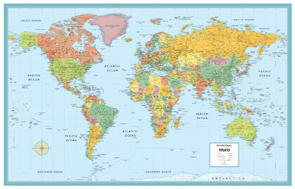Rand McNally World Folded Wall Map (M Series Map of the World) Rand McNally World Folded Wall Map (M Series Map of the World)