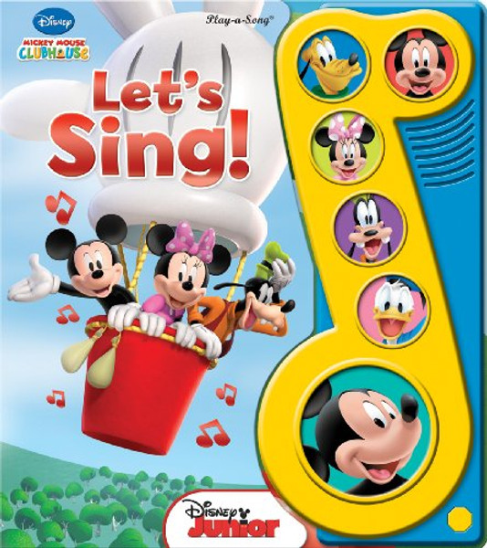 Little Music Note 6 Button Mickey Mouse Clubhouse