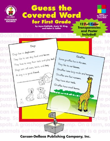 Guess the Covered Word for First Grade