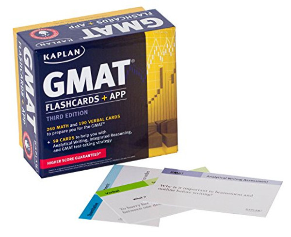 Kaplan GMAT Flashcards + App (Kaplan Test Prep)