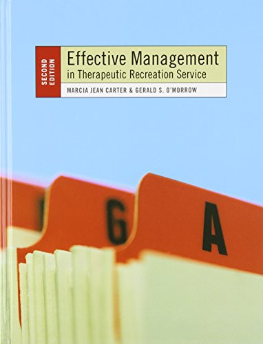 Effective Management in Therapeutic Recreation Service