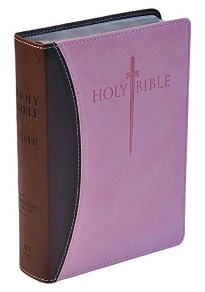 KJVER Sword Study Bible/Personal Size Large Print-Chocolate/Pink Ultrasoft Indexed