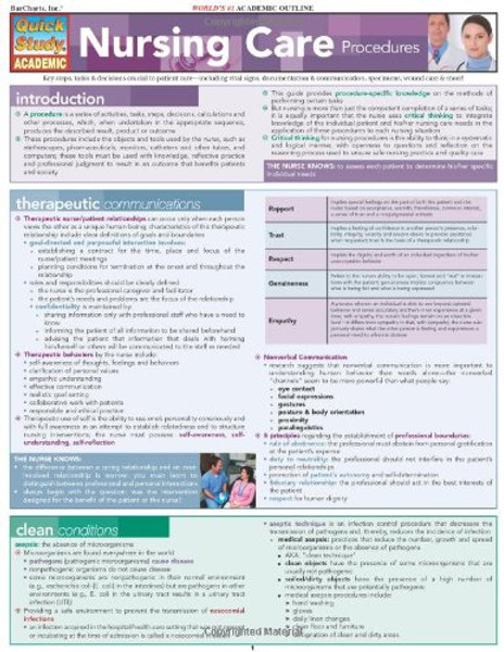 Nursing Care Procedures (Quck Study: Academic)
