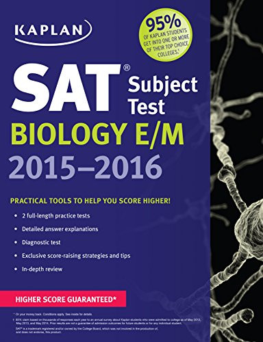 Kaplan SAT Subject Test Biology E/M 2015-2016 (Kaplan Test Prep)