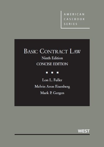 Basic Contract Law, 9th Concise Edition (American Casebook)