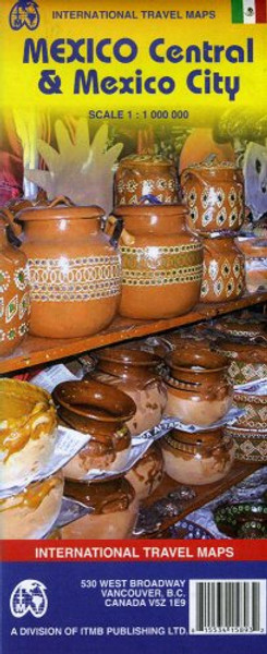 Mexico City/ Mexico Central Travel Reference Map 1:12.5K/1:1M