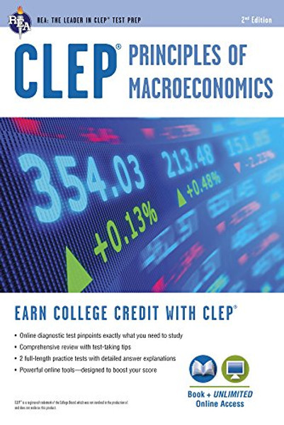 CLEP Principles of Macroeconomics Book + Online (CLEP Test Preparation)