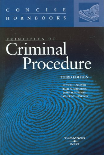 Principles of Criminal Procedure (Concise Hornbook)
