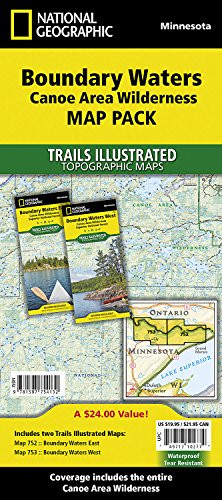 Boundary Waters Canoe Area Wilderness [Map Pack Bundle] (National Geographic Trails Illustrated Map)