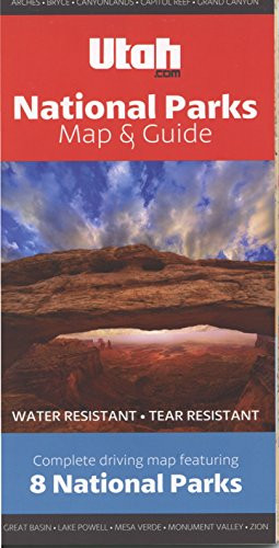 National Parks Map & Guide Utah.com: Grand Canyon, Zion, Bryce Canyon, Arches, Canyonlands, Mesa Verde, Capitol Reef, and Great Basin