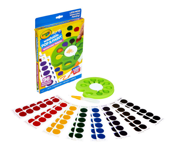 Crayola Watercolor Pop & Paint Palette, Washable Paint Kit, Less Mess Watercolor Paint Set for Kids, Arts & Crafts, Toddler Gifts Crayola Watercolor Pop & Paint Palette, Washable Paint Kit, Less Mess Watercolor Paint Set for Kids, Arts & Crafts, Toddler Gifts