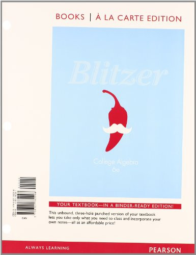 College Algebra, Books a la Carte Edition Plus NEW MyMathLab -- Access Card Package (6th Edition)