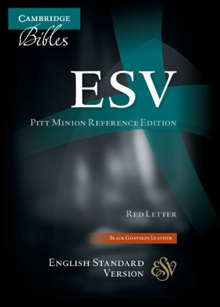 ESV Pitt Minion Reference Edition ES446:XR black goatskin leather