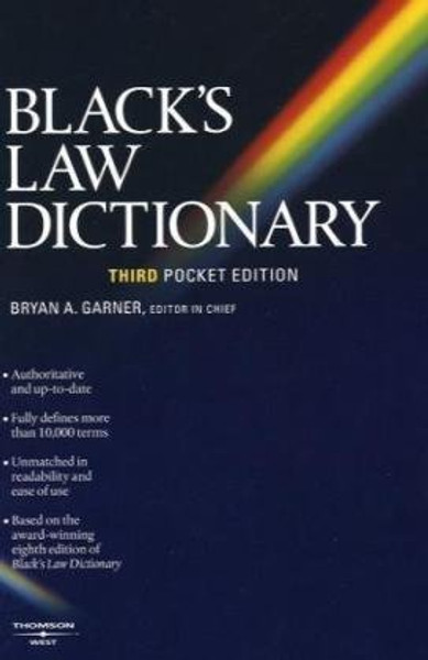 Black's Law Dictionary (Pocket), 3rd Edition