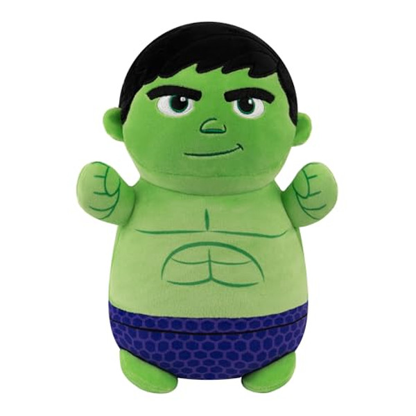 Squishmallows Original Marvel Spidey and His Amazing Friends 10-Inch Hulk HugMees - Medium-Sized Ultrasoft Official Jazwares Plush
