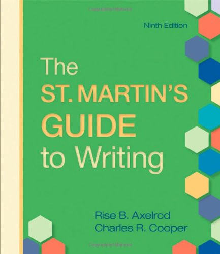 The St. Martin's Guide to Writing