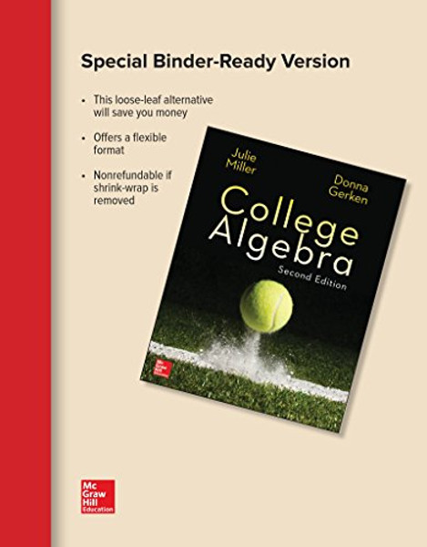 Loose Leaf Version for College Algebra