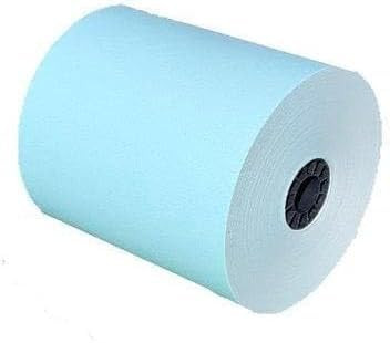(10 Rolls) 3 1/8 x 180 Blue Thermal Paper Receipt Rolls (55 GSM Paper Thickness) fits all Clover POS Cash Register Printers, Blue Thermal Paper from BuyRegisterRolls