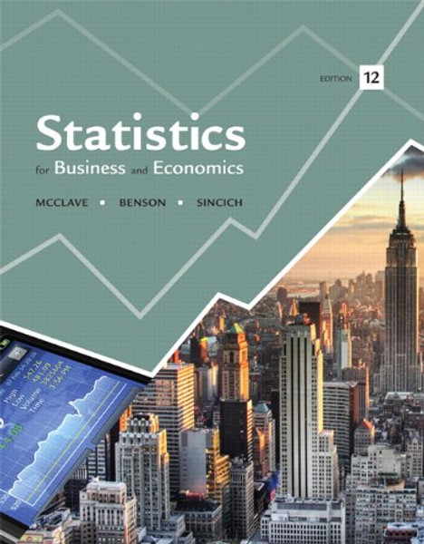 Statistics for Business and Economics (12th Edition)