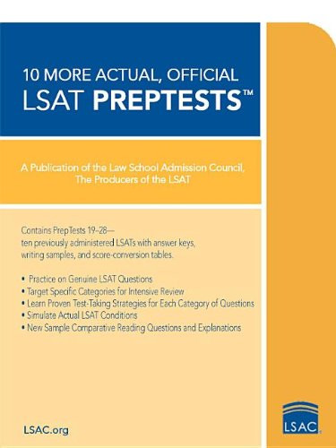 10 More, Actual Official LSAT PrepTests: (PrepTests 19 through 28) (Lsat Series)